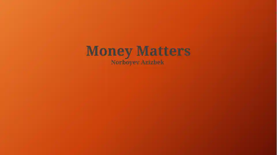 Money Matters