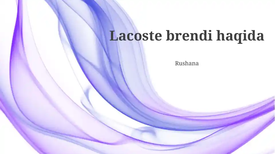 Lacoste brendi