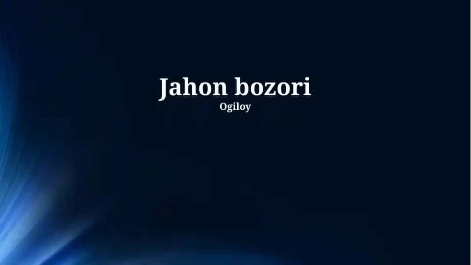 Jahon bozori