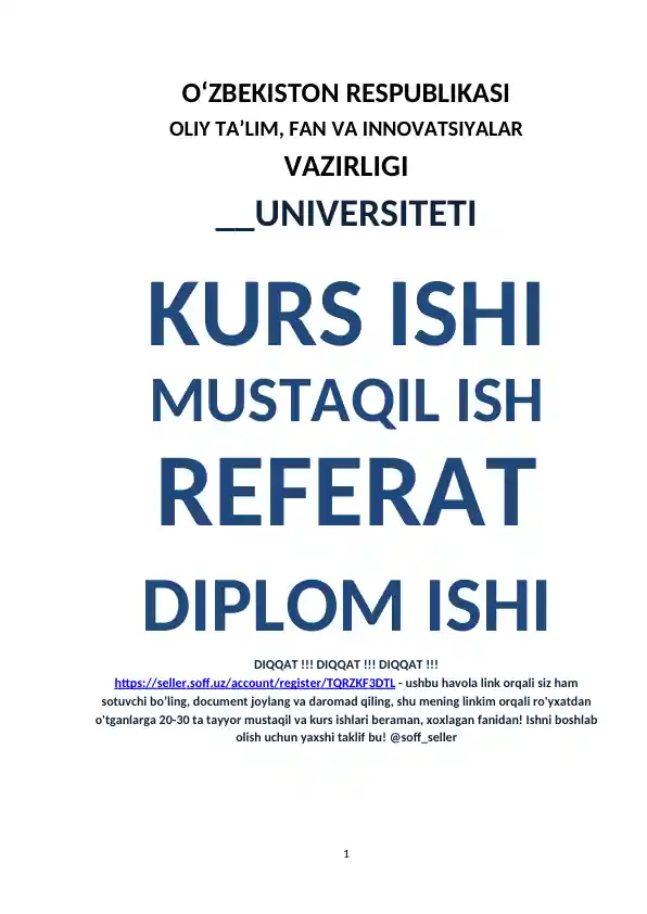 O‘ZBEKISTON RESPUBLIKASI