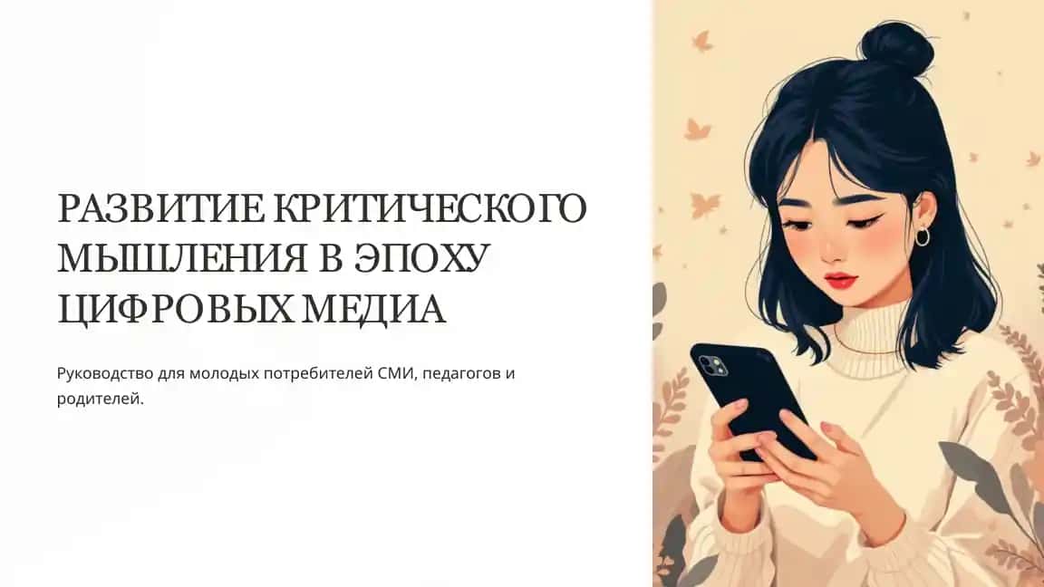 РАЗВИТИЕ КРИТИЧЕСКОГО МЫШЛЕНИЯ В ЭПОХУ ЦИФРОВЫХ МЕДИА