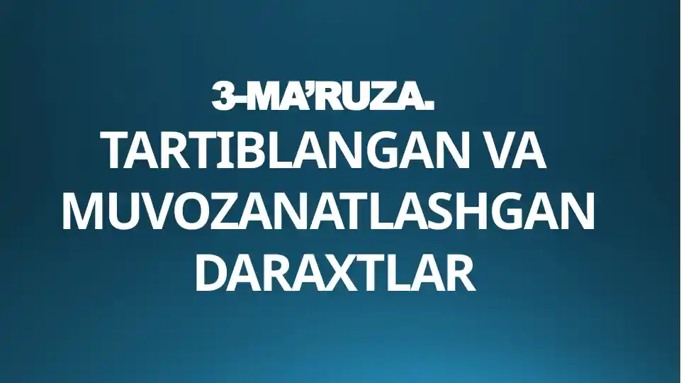 AVL daraxt