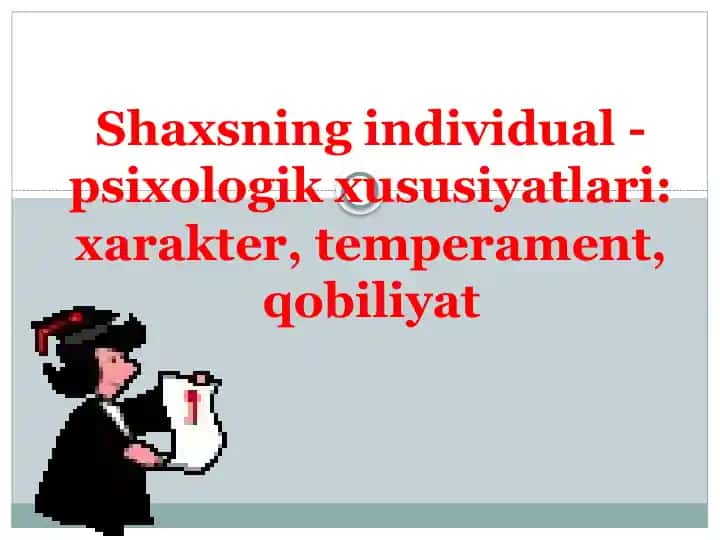 Individual-tipologik xususiyatlar
