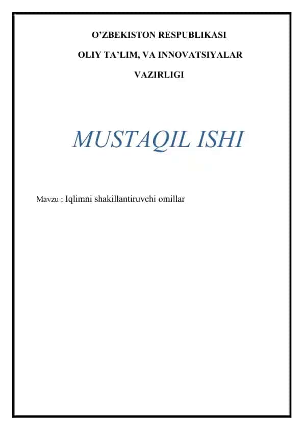 Iqlimshunoslik