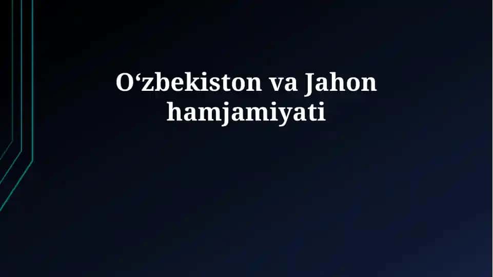 O'zbekiston tashqi siyosati
