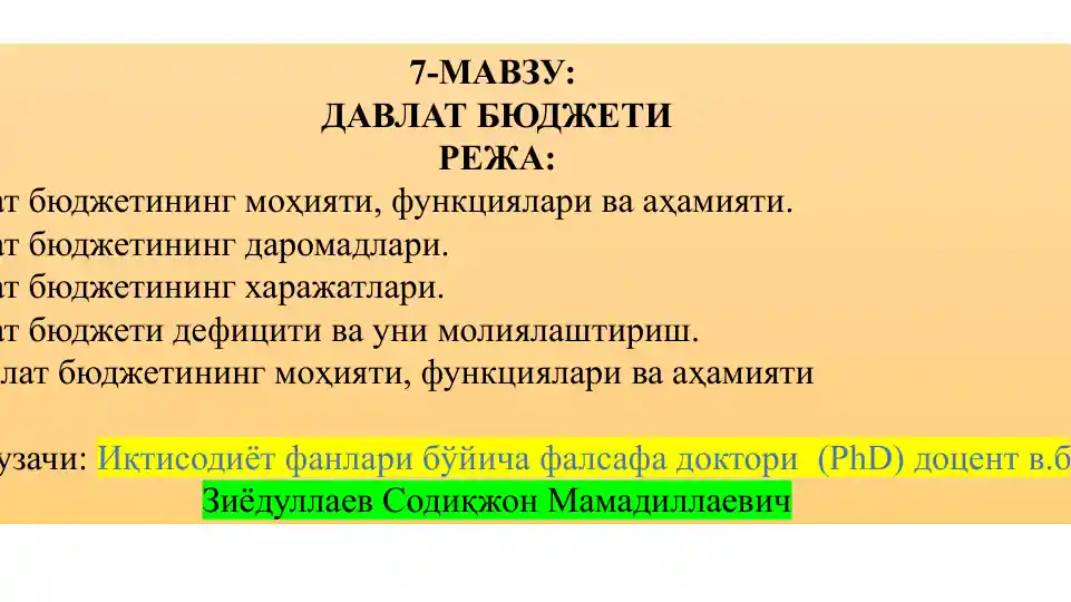 Davlat byudjeti