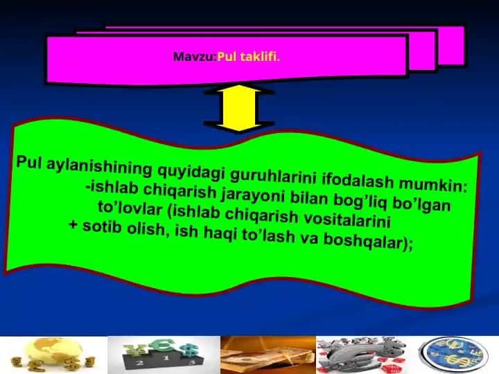 Pul taklifi.