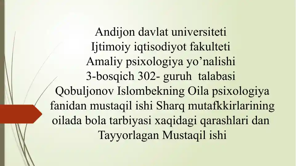 Ijtimoiy iqtisodiyot fakulteti Amaliy Psixologiya yo’nalishi