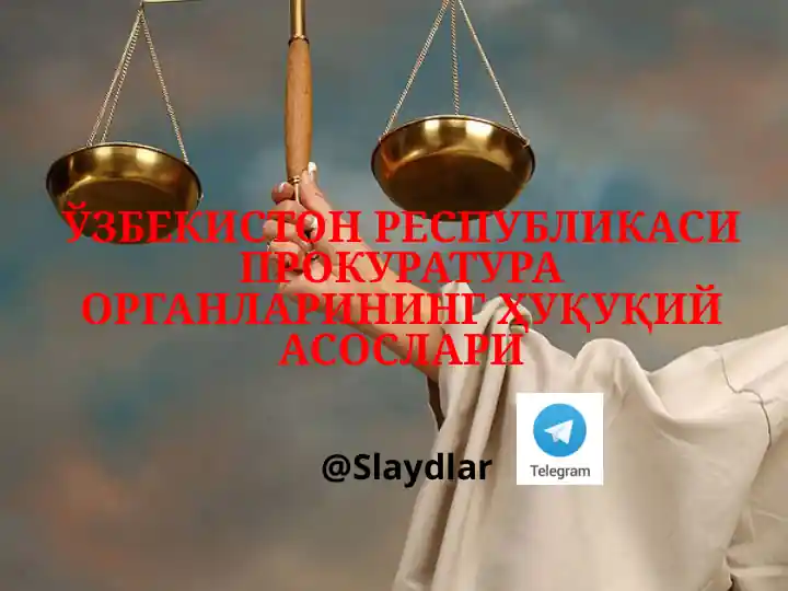 O'zbekiston Respublikasi Prokuratura Organlari Haqida