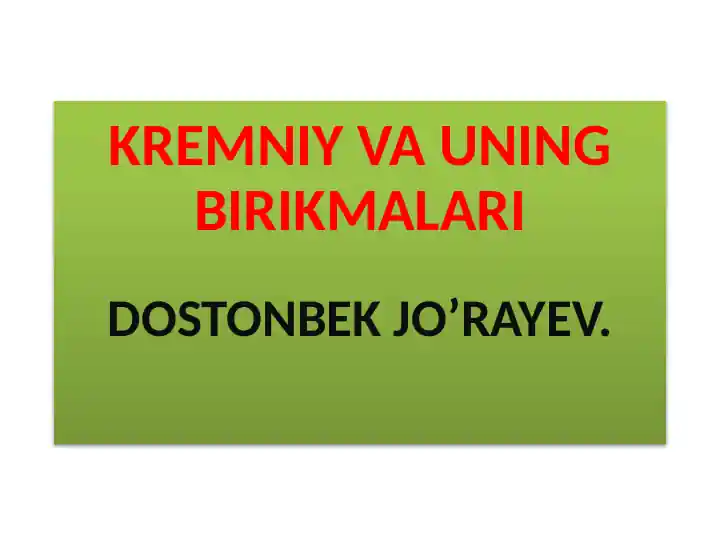 Kremniy