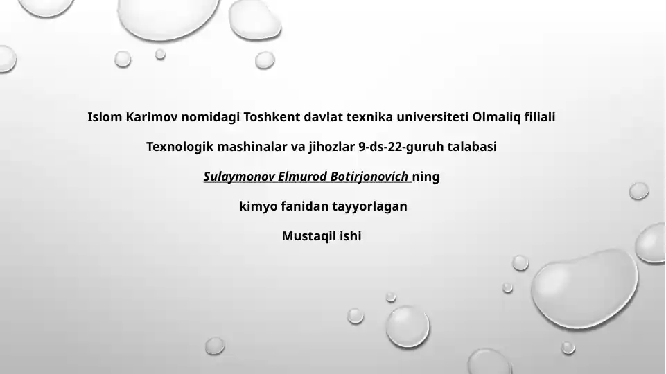 Galogenlar va ularning birikmalarini qo'llanilishi