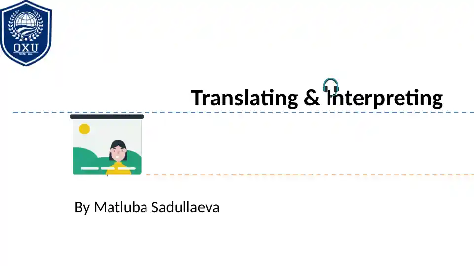 Translation Types and Categories