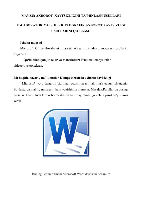 Microsoft Office ilovalari