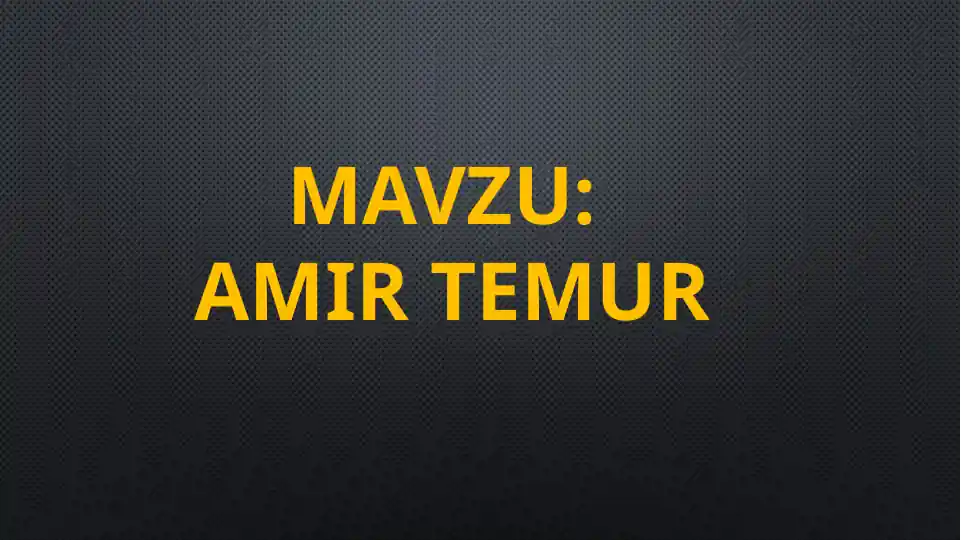 Amir Temur
