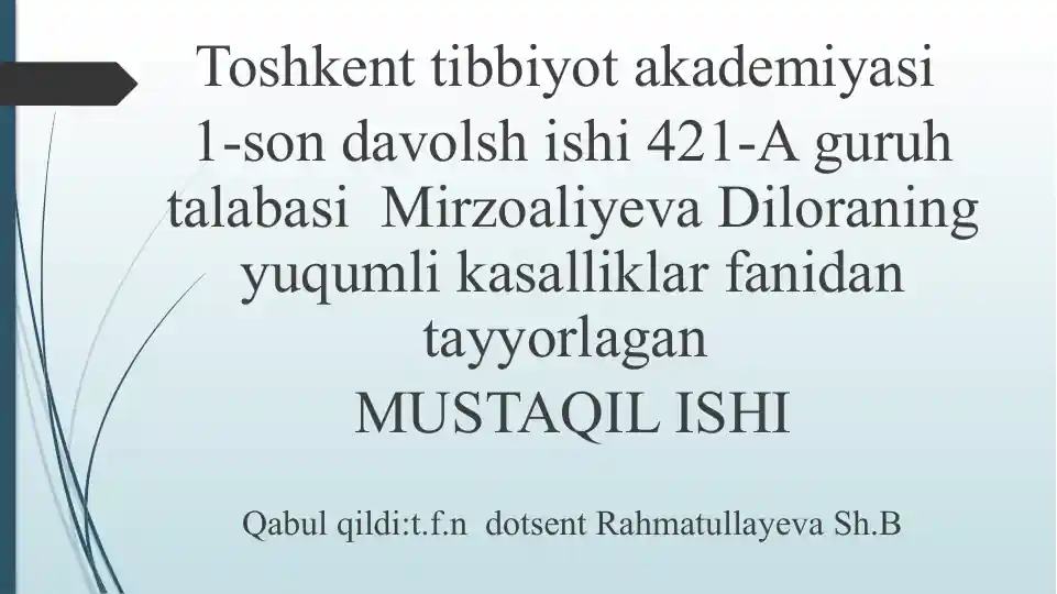 Toshkent Tibbiyot Akademiyasi