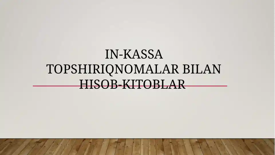 Inkassoboʻyicha hisob-kitoblar