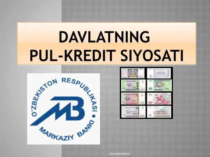 Davlatning pul-kredit siyosati