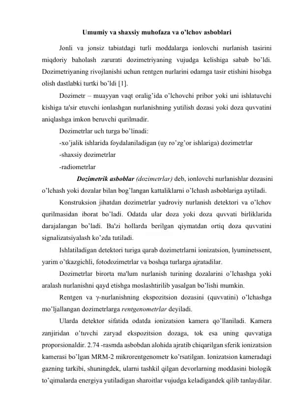 Dozimetr