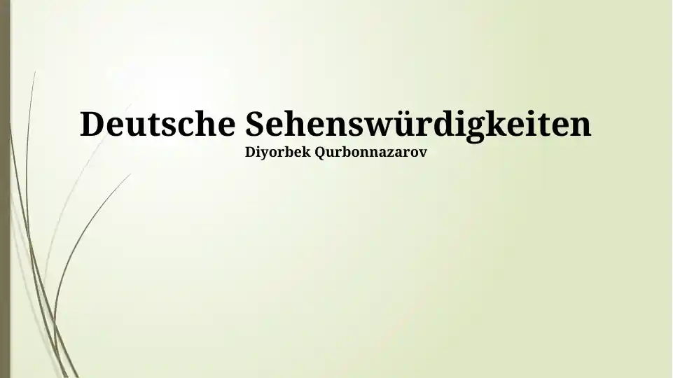 Deutsche Sehenswürdigkeiten