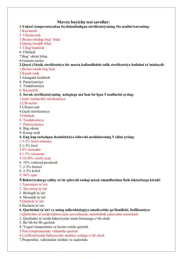 Sterilizatsiya usullari
