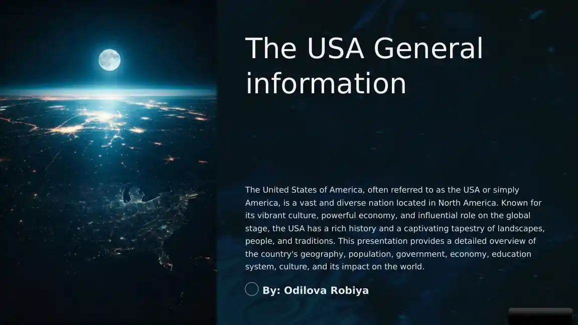 The USA General information