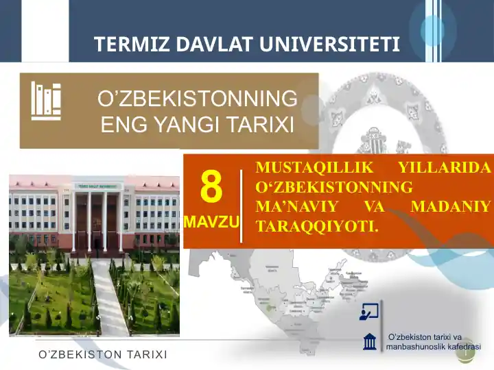 O’zbekistonning Eng Yangi Tarixi
