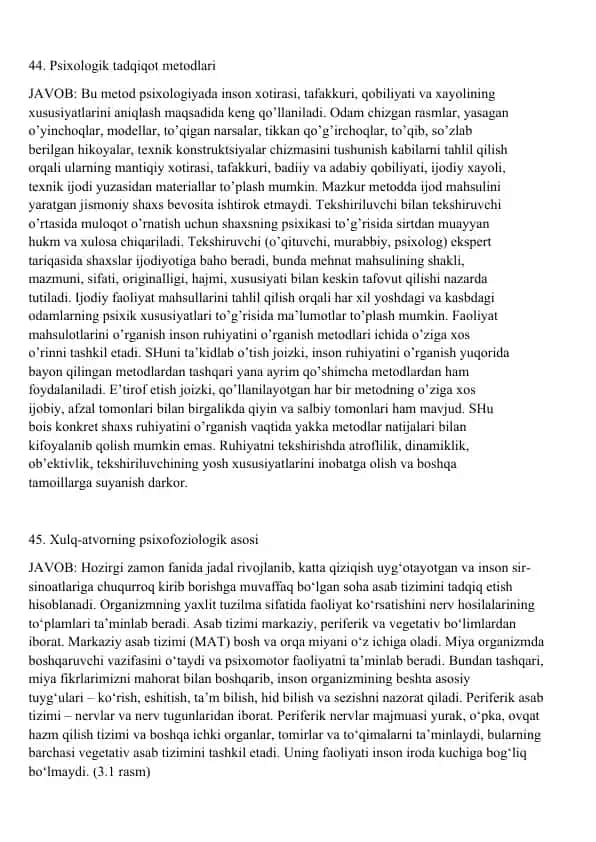 Psixologik tadqiqot metodlari