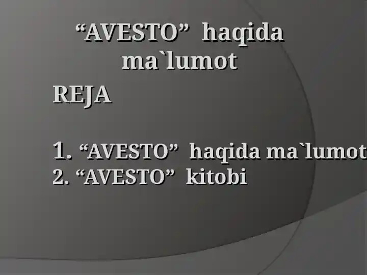 Avesto
