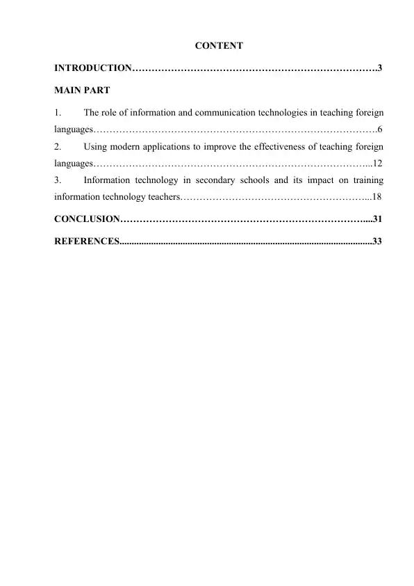 Information and Communication Technologies in Teaching Foreign Languages