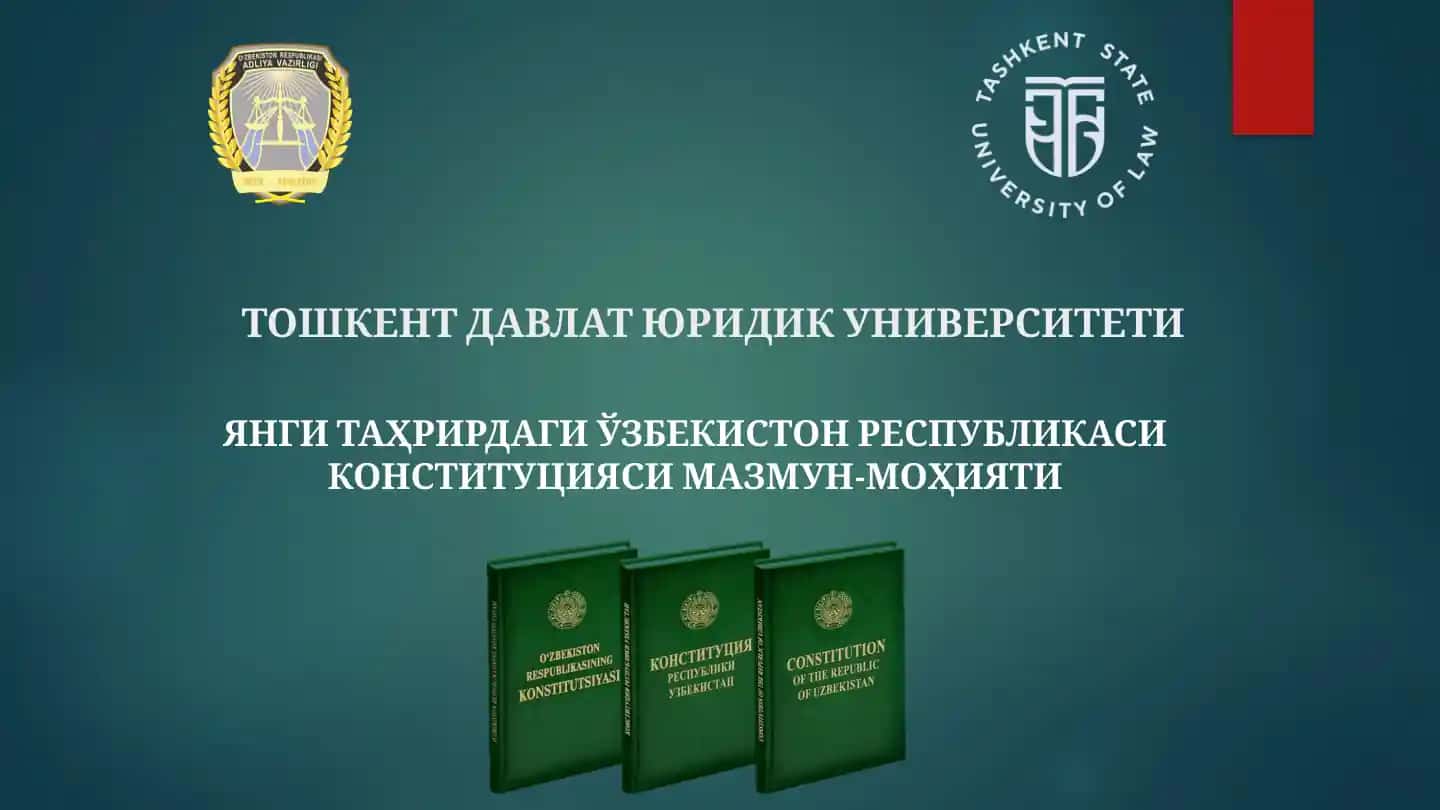 O'zbekiston Respublikasi Konstitutsiyasi