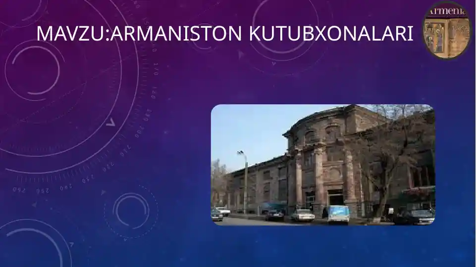 Armaniston milliy kutubxonasi
