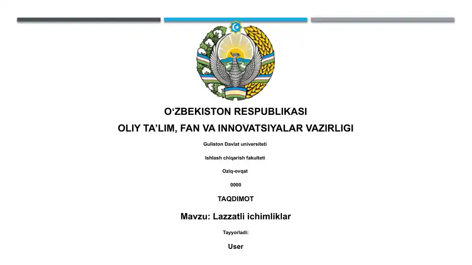 Lazzatli ichimliklar