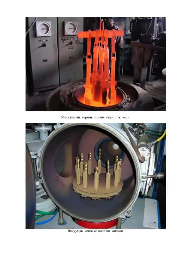 Metallar terrik ishlov berish jihrozi