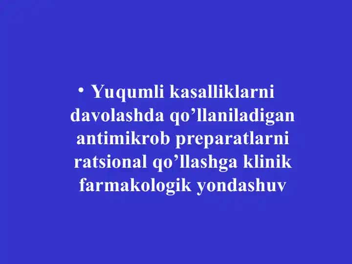 Antimikrob preparatlar