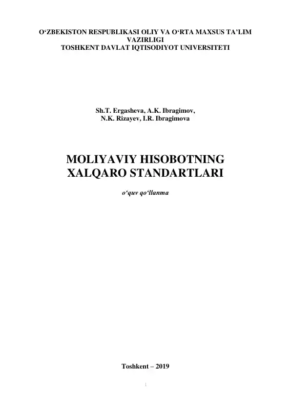 Moliyaviy hisobotlarning xalqaro standartlari