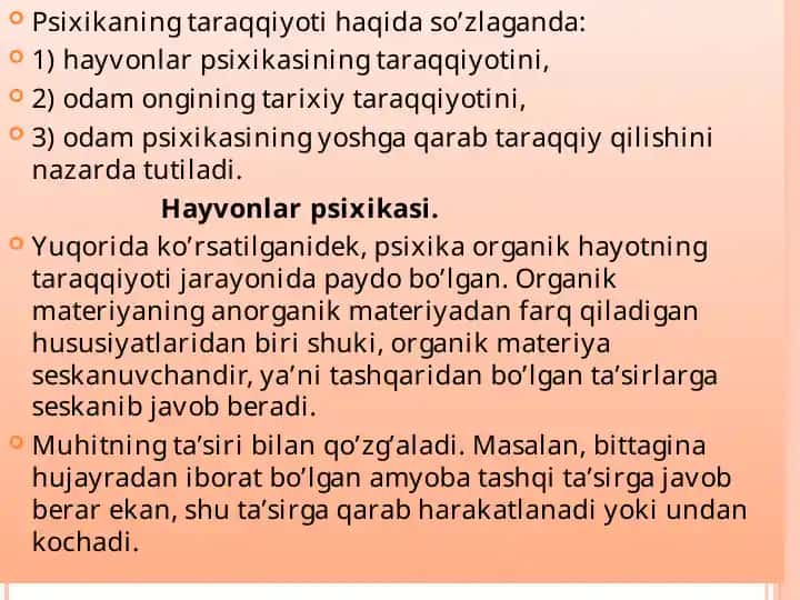 Hayvonlar Psixikasi