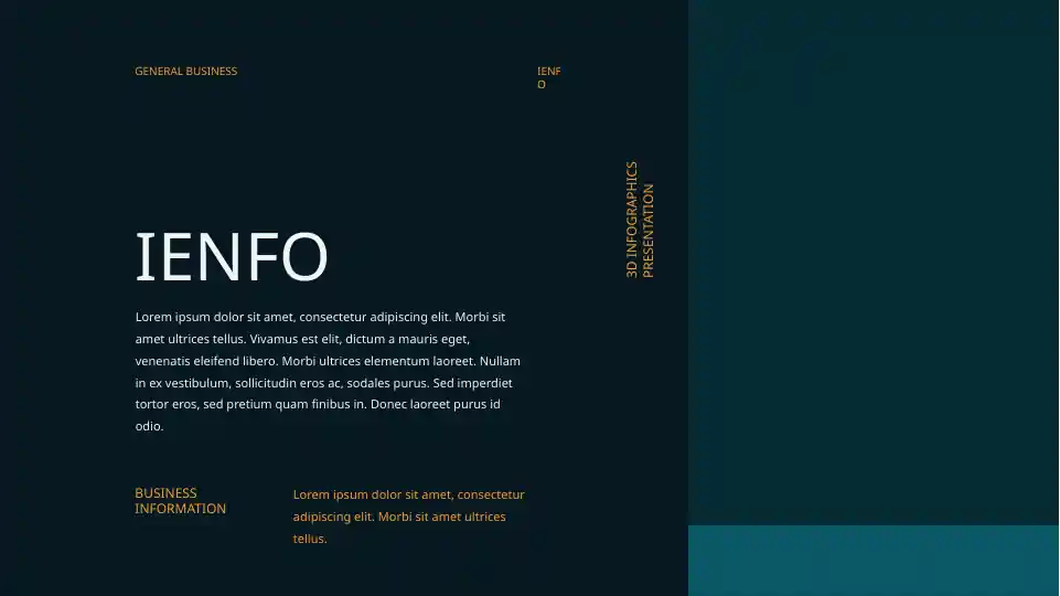 3D INFOGRAPHICS PRESENTATION