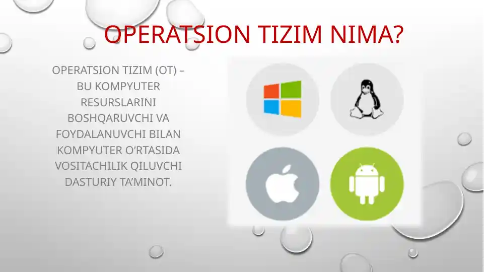 Operatsion tizim