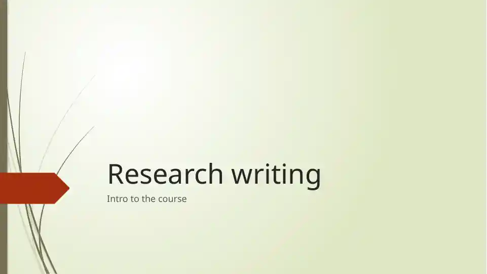 The Reading and Writing Course