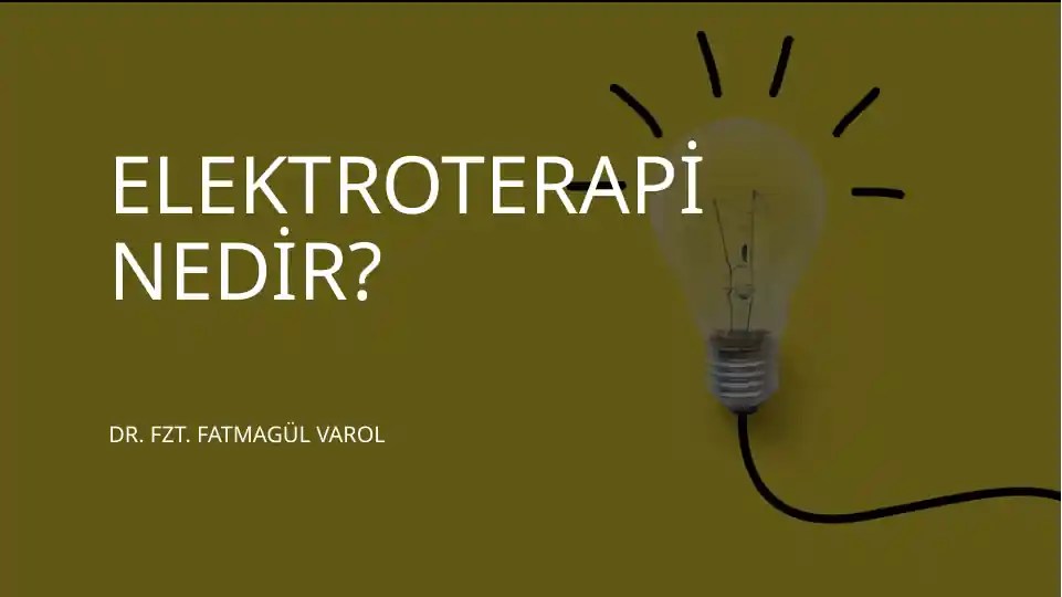 ELEKTROTERAPİ