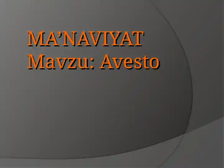 Avesto