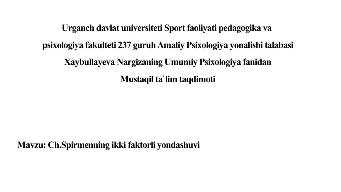 Mustaqil ta`lim taqdimoti