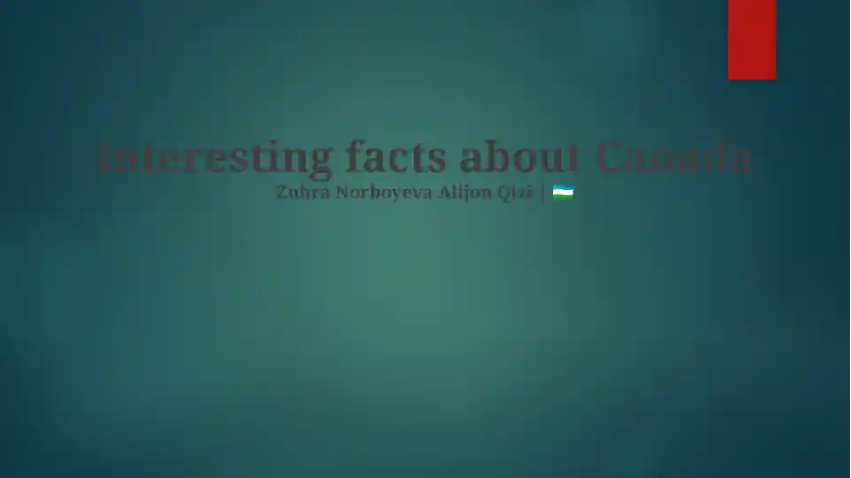 Interesting facts about Canada