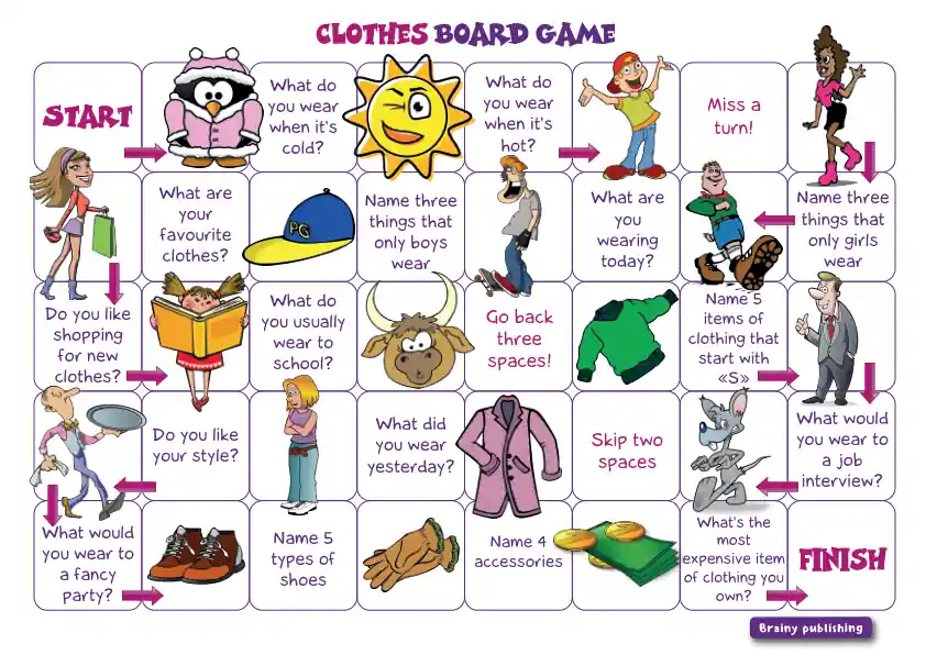 Clothes Board Game