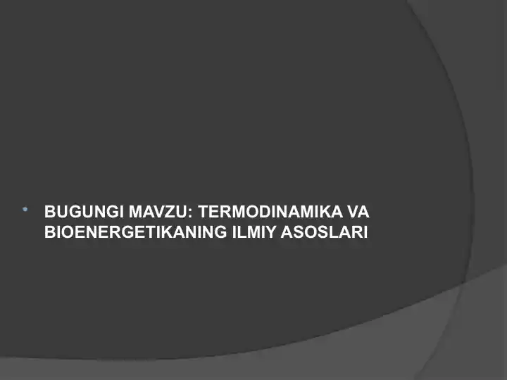 Termodinamika