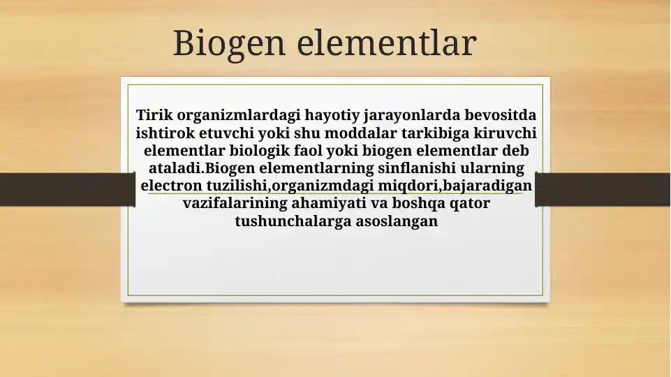 Biogenelementlar
