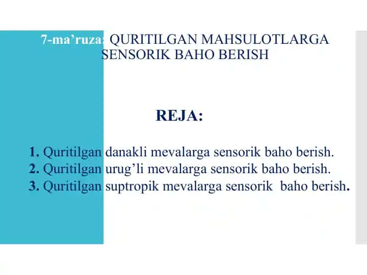 Quritilgan Mevalar