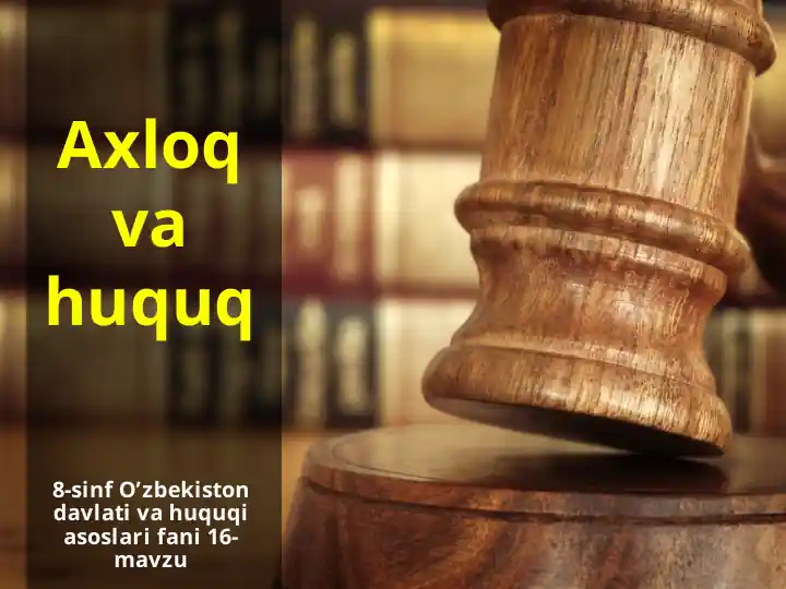 Axloq huquq