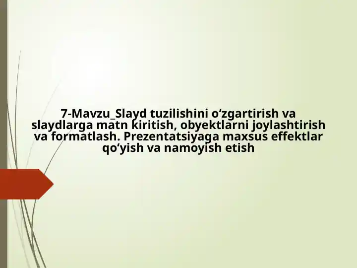 POWER POINT dasturi