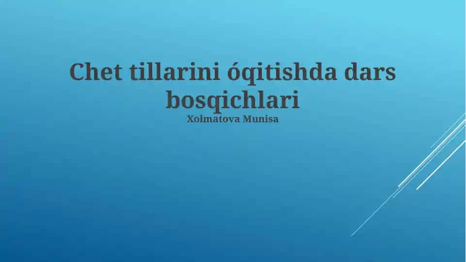 Chet Tillarini O'qitish